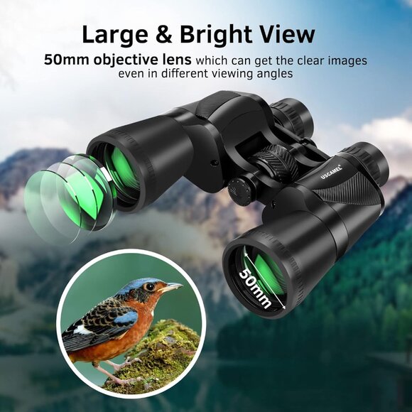 USCAMEL 20x50 Binoculars – BAK4, FMC, Waterproof - Picture 4 of 10